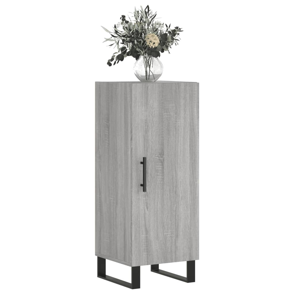 Dressoir 34,5x34x90 cm bewerkt hout grijs sonoma eikenkleurig is nu te koop bij PeponiXL, paradijselijk wonen!