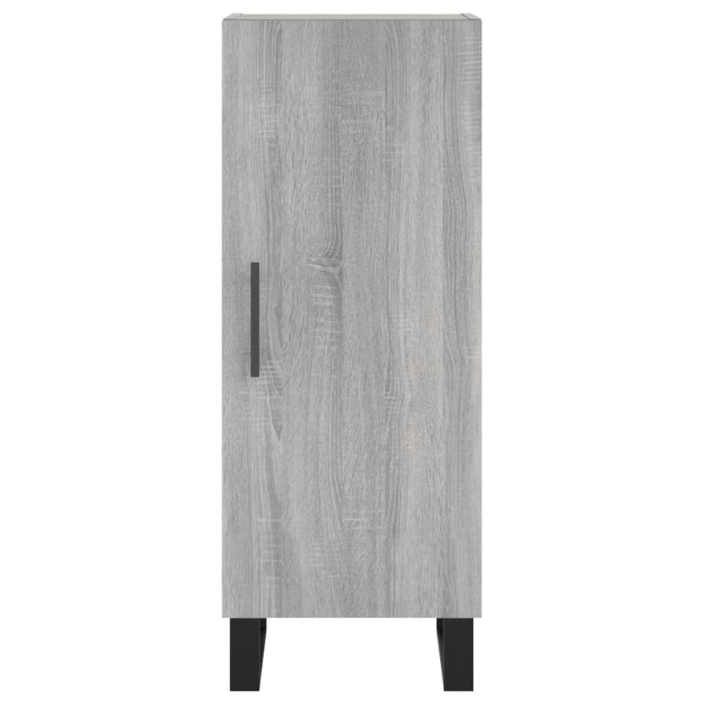 Dressoir 34,5x34x90 cm bewerkt hout grijs sonoma eikenkleurig is nu te koop bij PeponiXL, paradijselijk wonen!