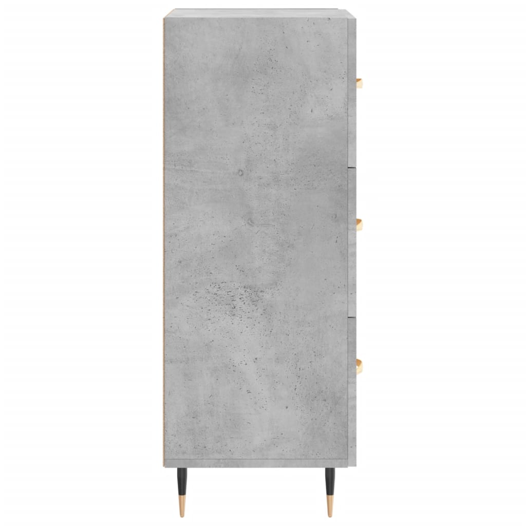 Dressoir 34,5x34x90 cm bewerkt hout betongrijs is nu te koop bij PeponiXL, paradijselijk wonen!
