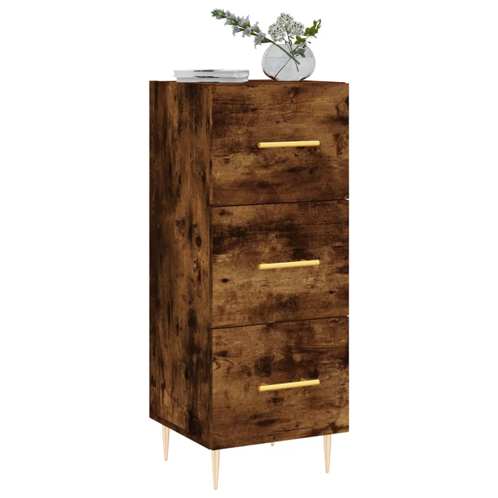 Dressoir 34,5x34x90 cm bewerkt hout gerookt eiken is nu te koop bij PeponiXL, paradijselijk wonen!
