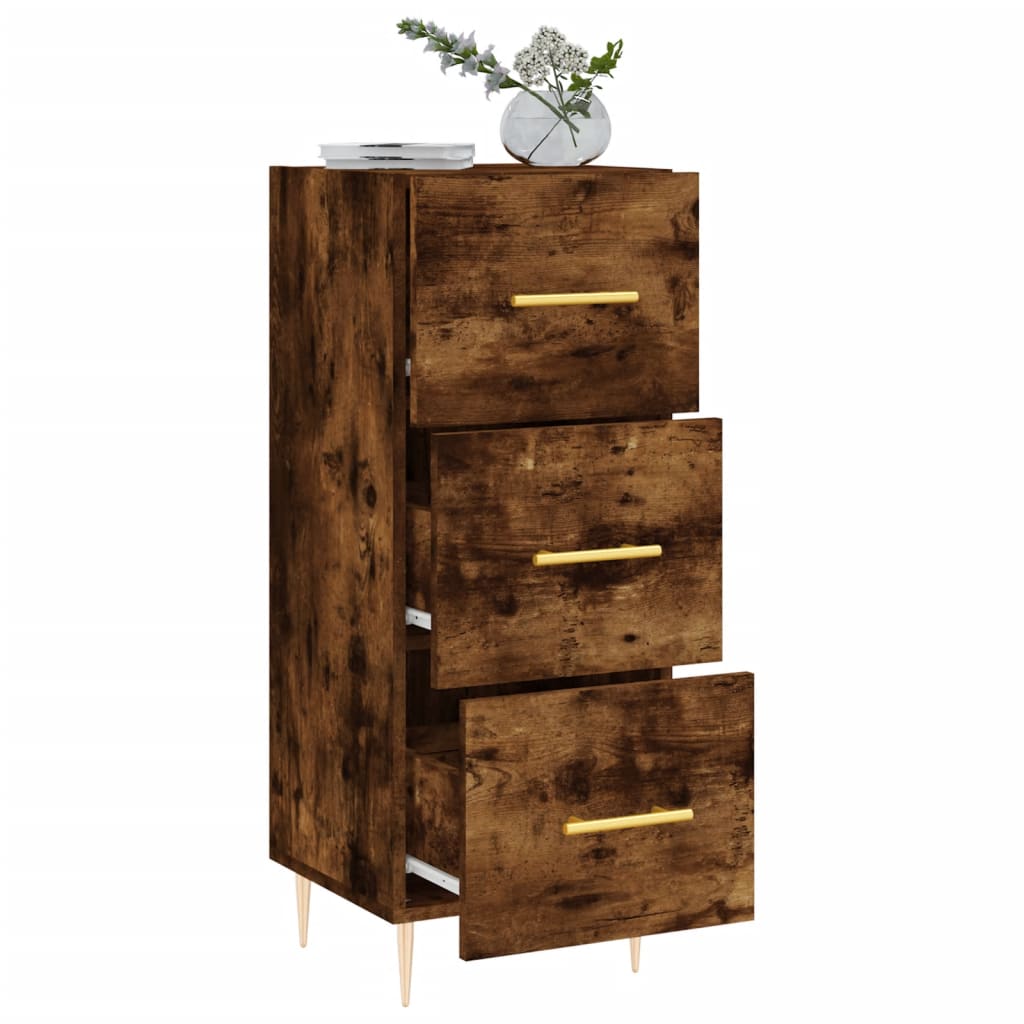 Dressoir 34,5x34x90 cm bewerkt hout gerookt eiken is nu te koop bij PeponiXL, paradijselijk wonen!
