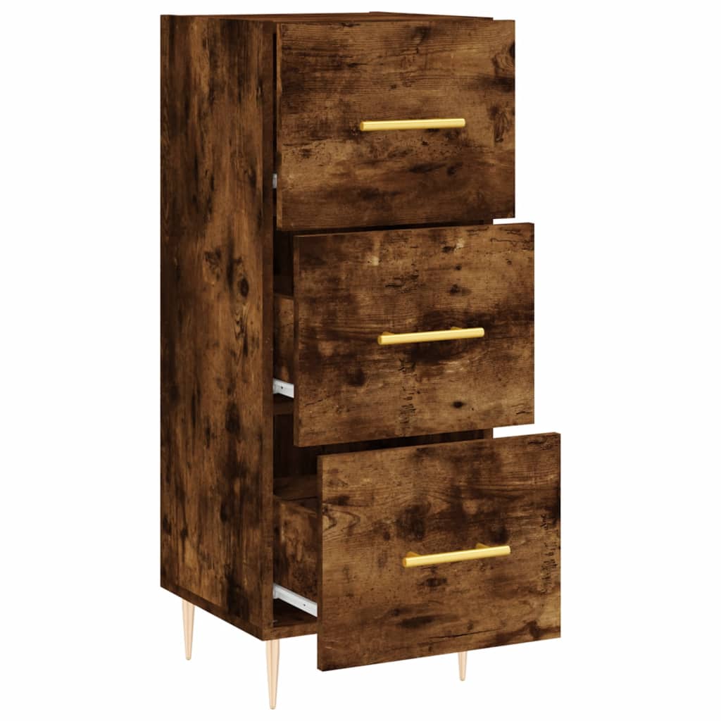 Dressoir 34,5x34x90 cm bewerkt hout gerookt eiken is nu te koop bij PeponiXL, paradijselijk wonen!