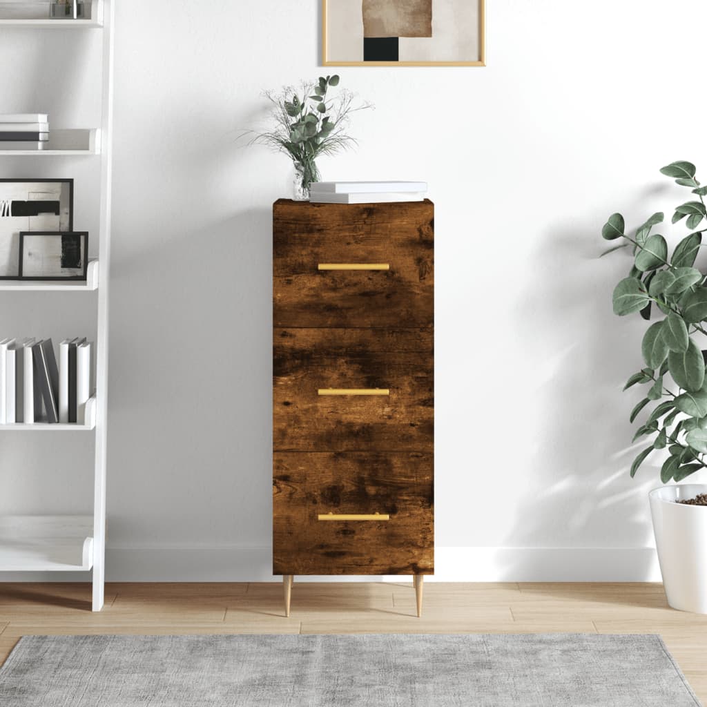 Dressoir 34,5x34x90 cm bewerkt hout gerookt eiken is nu te koop bij PeponiXL, paradijselijk wonen!