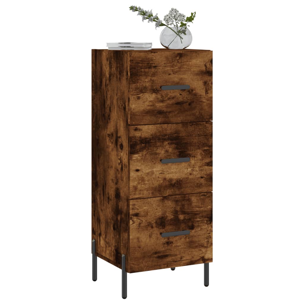 Dressoir 34,5x34x90 cm bewerkt hout gerookt eiken is nu te koop bij PeponiXL, paradijselijk wonen!