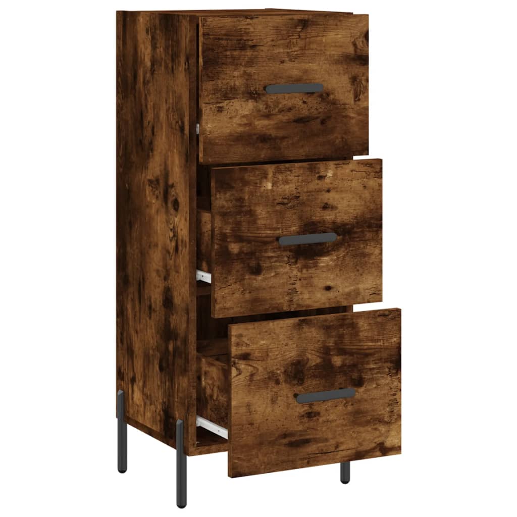 Dressoir 34,5x34x90 cm bewerkt hout gerookt eiken is nu te koop bij PeponiXL, paradijselijk wonen!