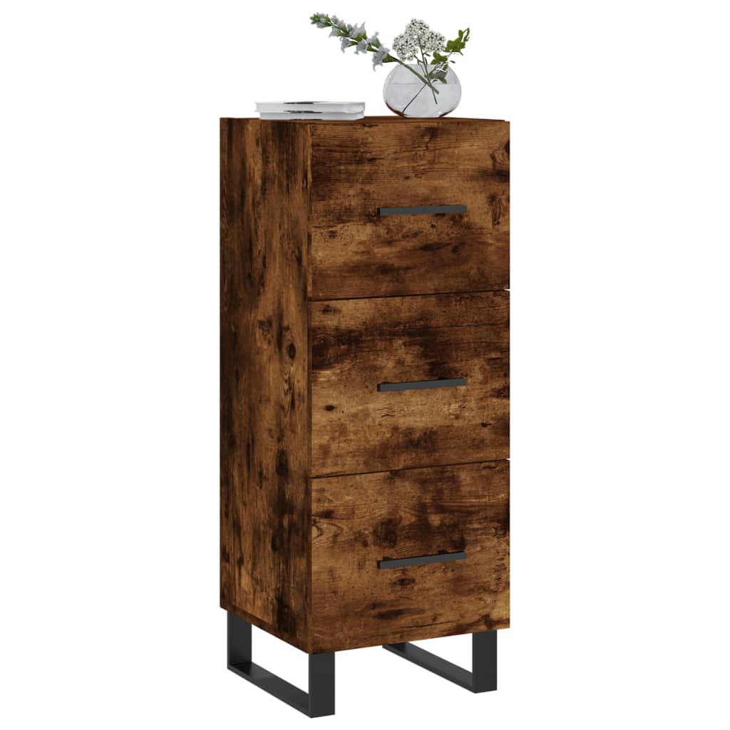 Dressoir 34,5x34x90 cm bewerkt hout gerookt eiken is nu te koop bij PeponiXL, paradijselijk wonen!