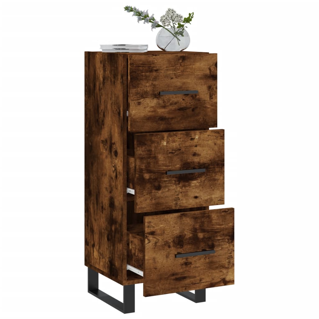 Dressoir 34,5x34x90 cm bewerkt hout gerookt eiken is nu te koop bij PeponiXL, paradijselijk wonen!