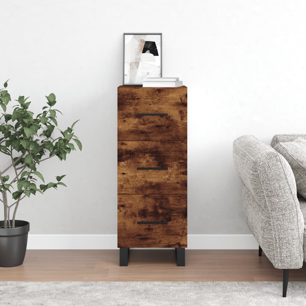 Dressoir 34,5x34x90 cm bewerkt hout gerookt eiken is nu te koop bij PeponiXL, paradijselijk wonen!