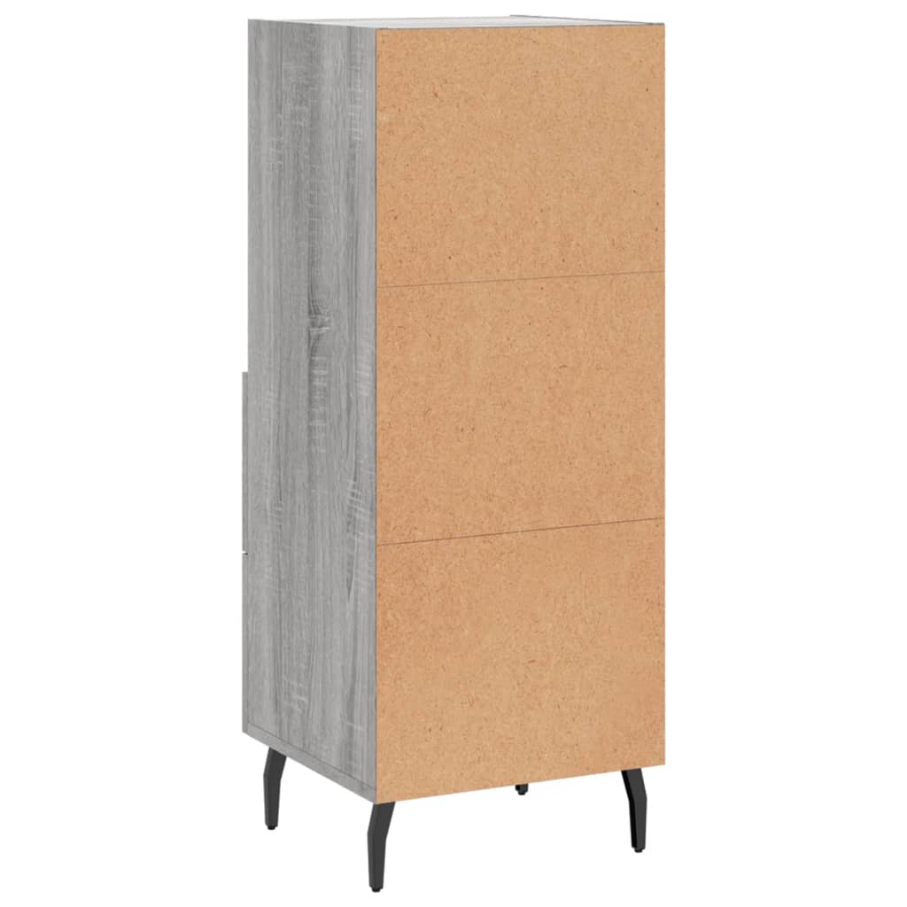 Dressoir 34,5x34x90 cm bewerkt hout grijs sonoma eikenkleurig is nu te koop bij PeponiXL, paradijselijk wonen!