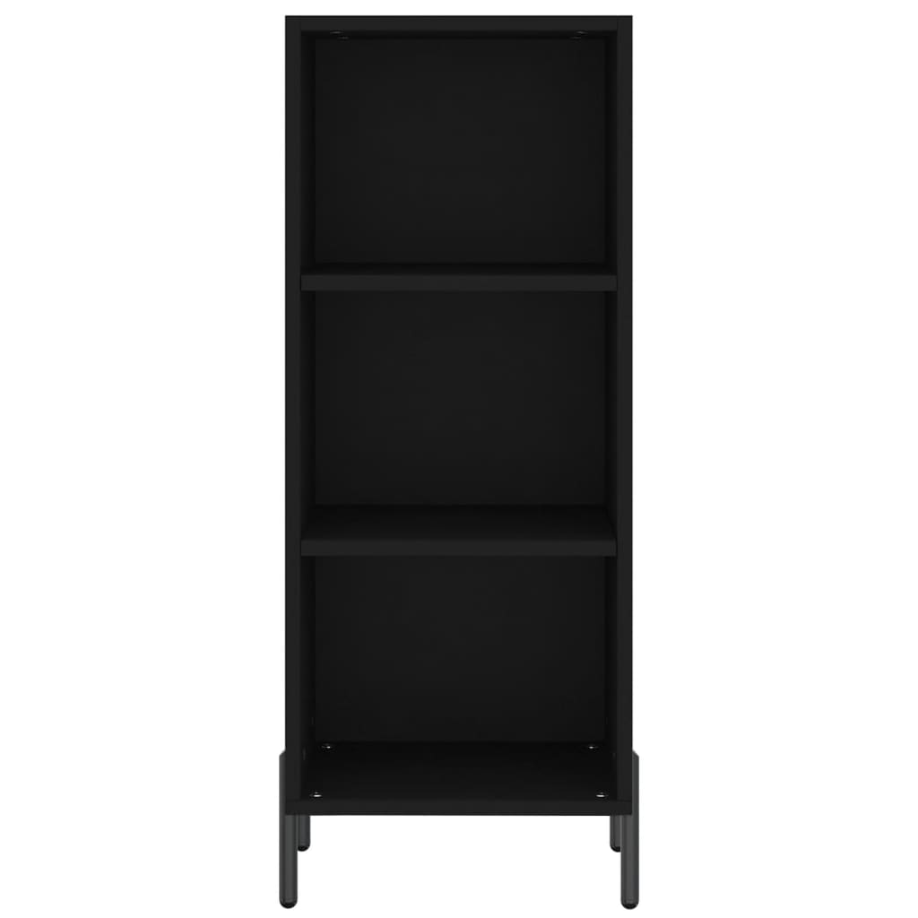 Dressoir 34,5x32,5x90 cm bewerkt hout zwart is nu te koop bij PeponiXL, paradijselijk wonen!