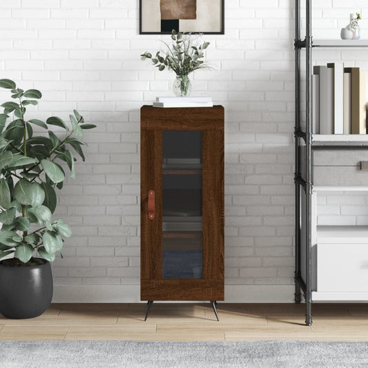 Dressoir 34,5x34x90 cm bewerkt hout bruin eikenkleur is nu te koop bij PeponiXL, paradijselijk wonen!