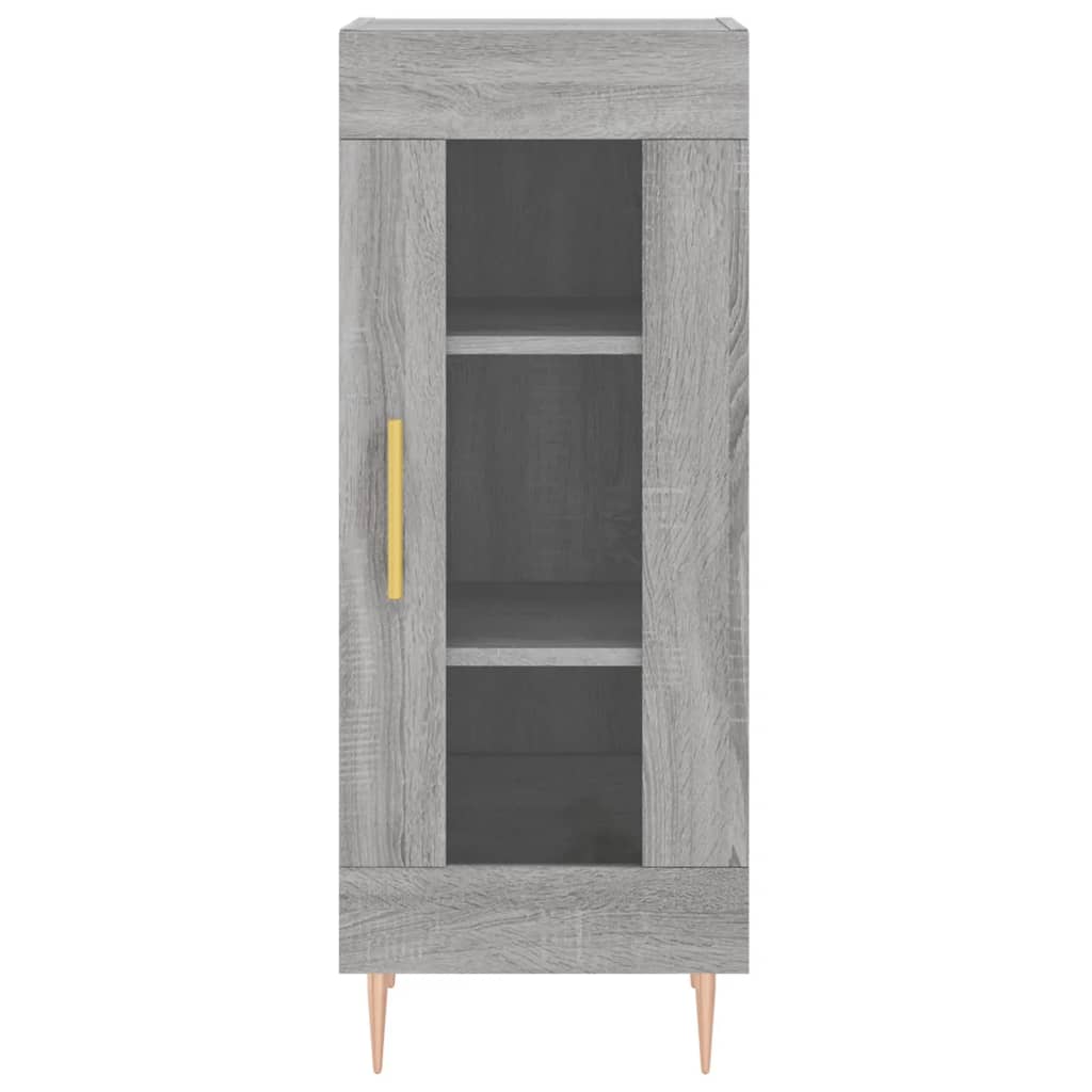 Dressoir 34,5x34x90 cm bewerkt hout grijs sonoma eikenkleurig is nu te koop bij PeponiXL, paradijselijk wonen!