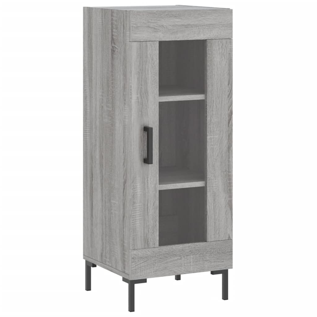 Dressoir 34,5x34x90 cm bewerkt hout grijs sonoma eikenkleurig is nu te koop bij PeponiXL, paradijselijk wonen!