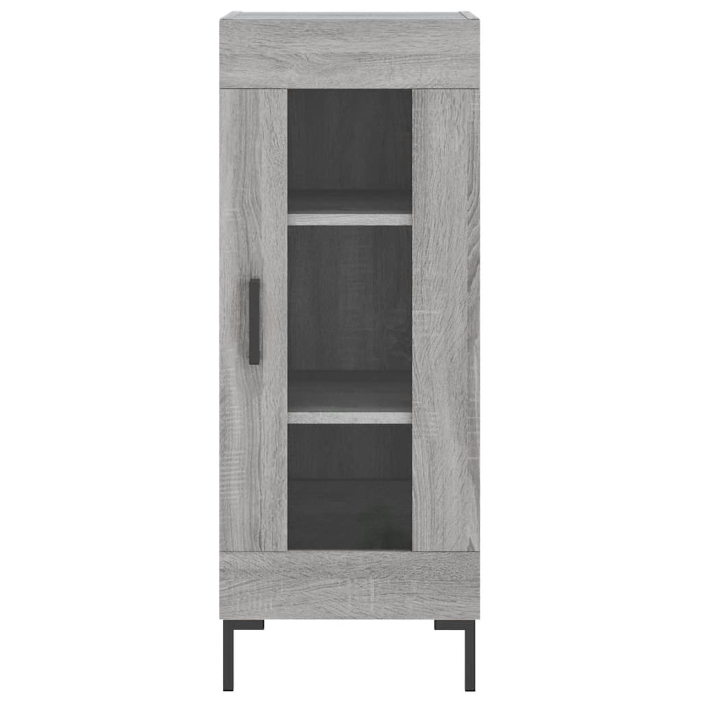 Dressoir 34,5x34x90 cm bewerkt hout grijs sonoma eikenkleurig is nu te koop bij PeponiXL, paradijselijk wonen!