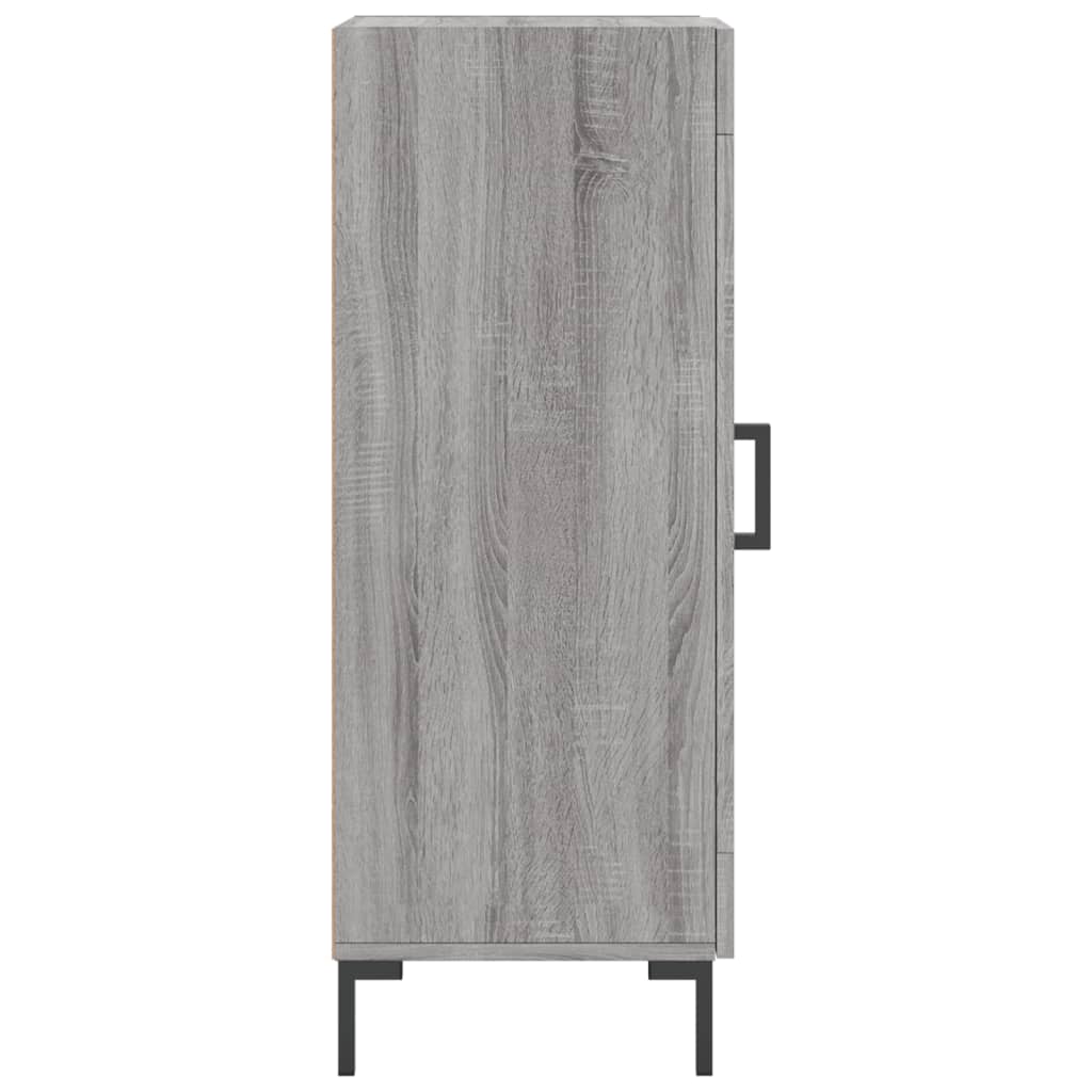 Dressoir 34,5x34x90 cm bewerkt hout grijs sonoma eikenkleurig is nu te koop bij PeponiXL, paradijselijk wonen!