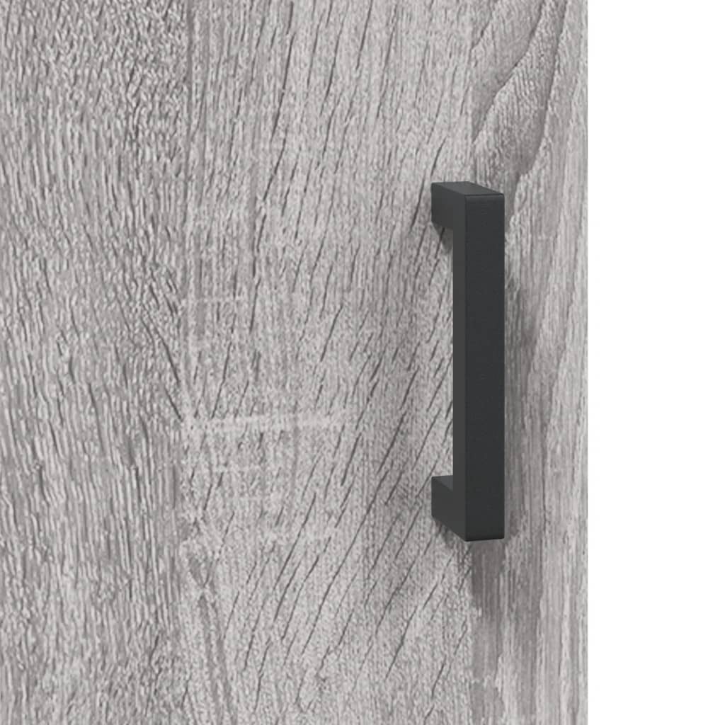 Dressoir 34,5x34x90 cm bewerkt hout grijs sonoma eikenkleurig is nu te koop bij PeponiXL, paradijselijk wonen!