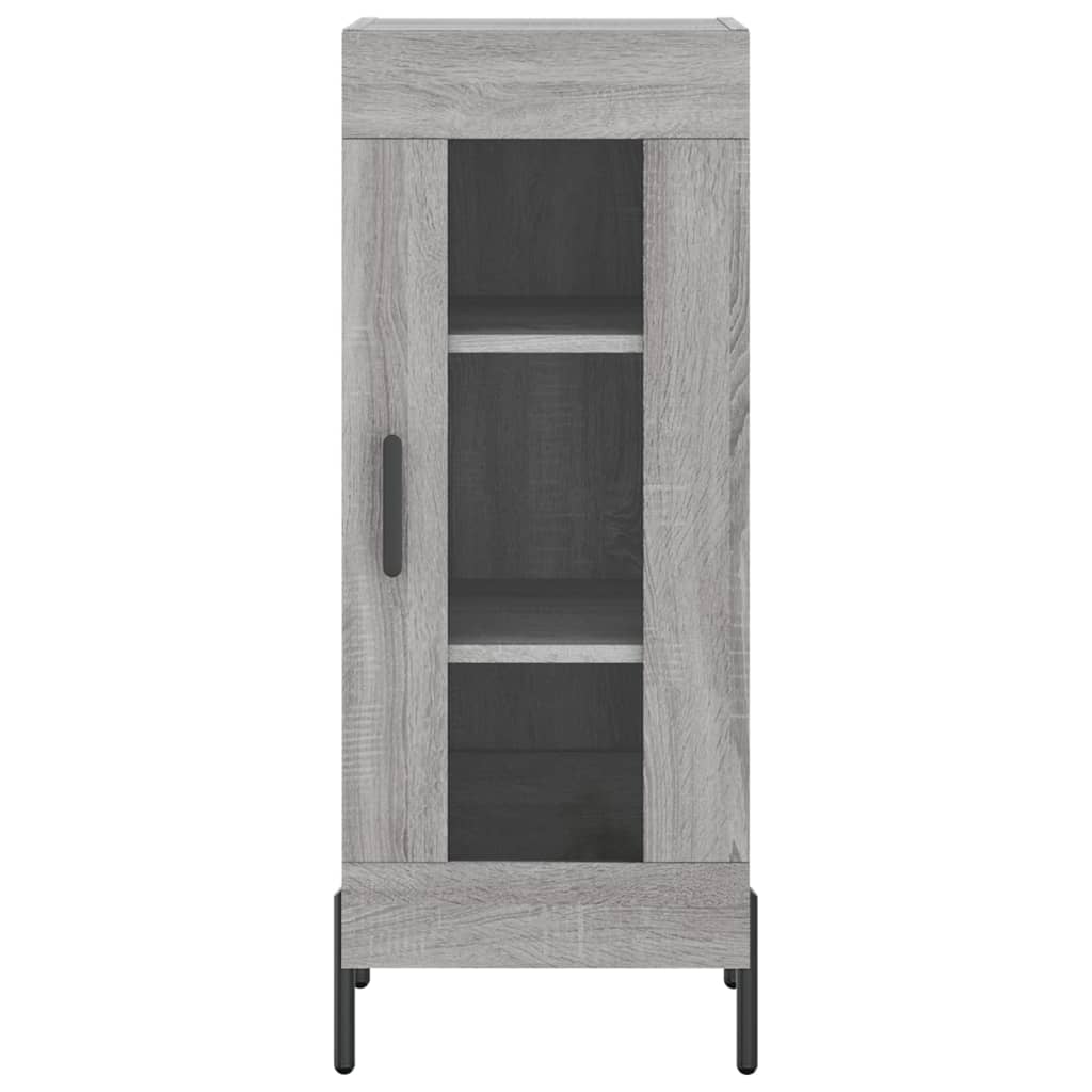 Dressoir 34,5x34x90 cm bewerkt hout grijs sonoma eikenkleurig is nu te koop bij PeponiXL, paradijselijk wonen!
