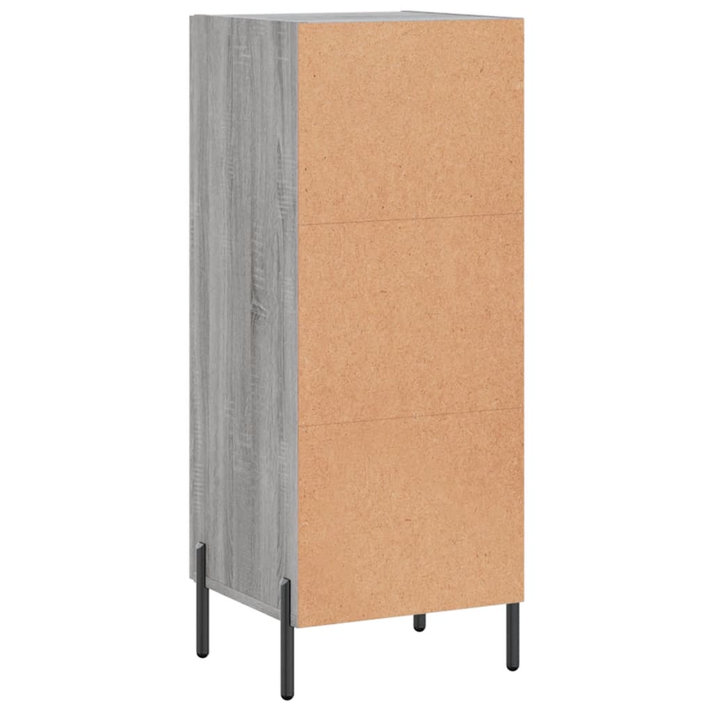 Dressoir 34,5x34x90 cm bewerkt hout grijs sonoma eikenkleurig is nu te koop bij PeponiXL, paradijselijk wonen!