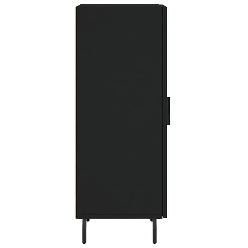 Dressoir 34,5x34x90 cm bewerkt hout zwart is nu te koop bij PeponiXL, paradijselijk wonen!