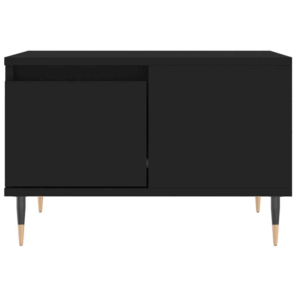 Salontafel 55x55x36,5 cm bewerkt hout zwart is nu te koop bij PeponiXL, paradijselijk wonen!