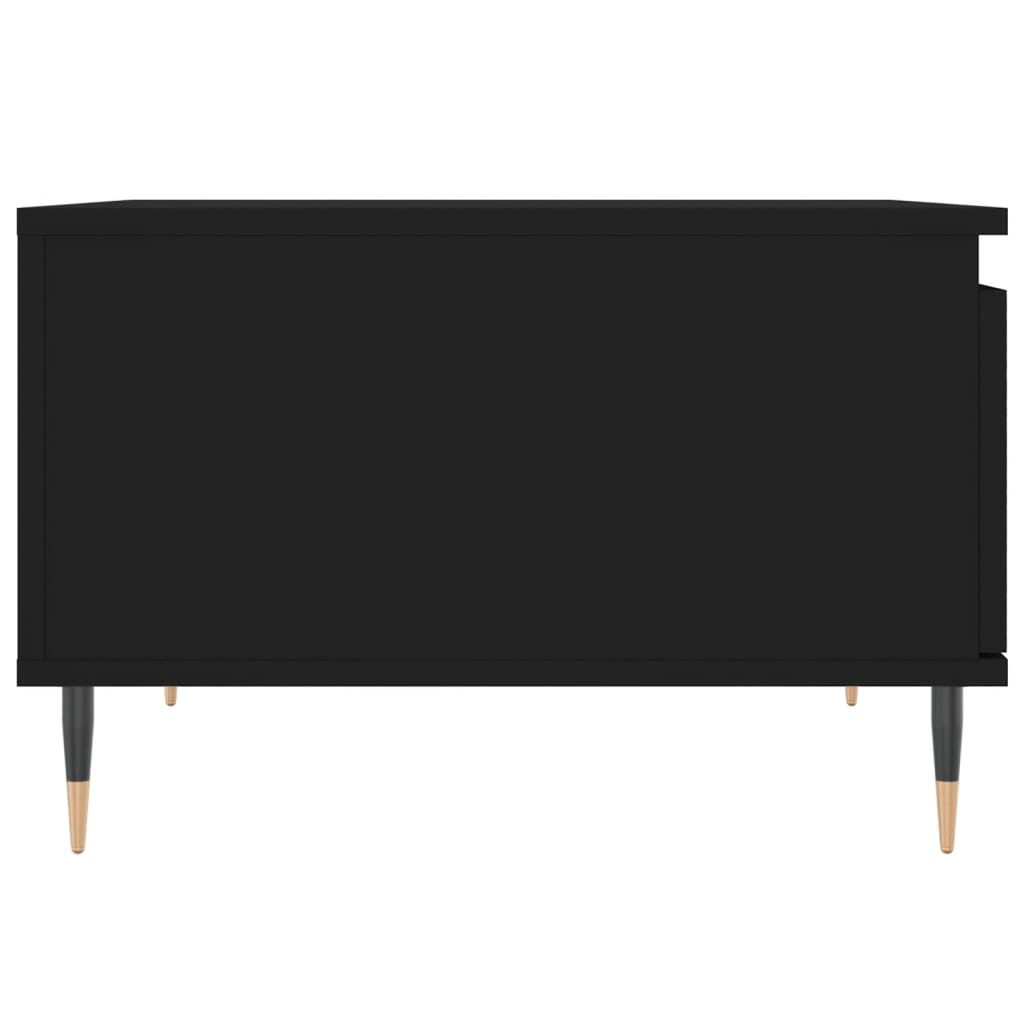 Salontafel 55x55x36,5 cm bewerkt hout zwart is nu te koop bij PeponiXL, paradijselijk wonen!
