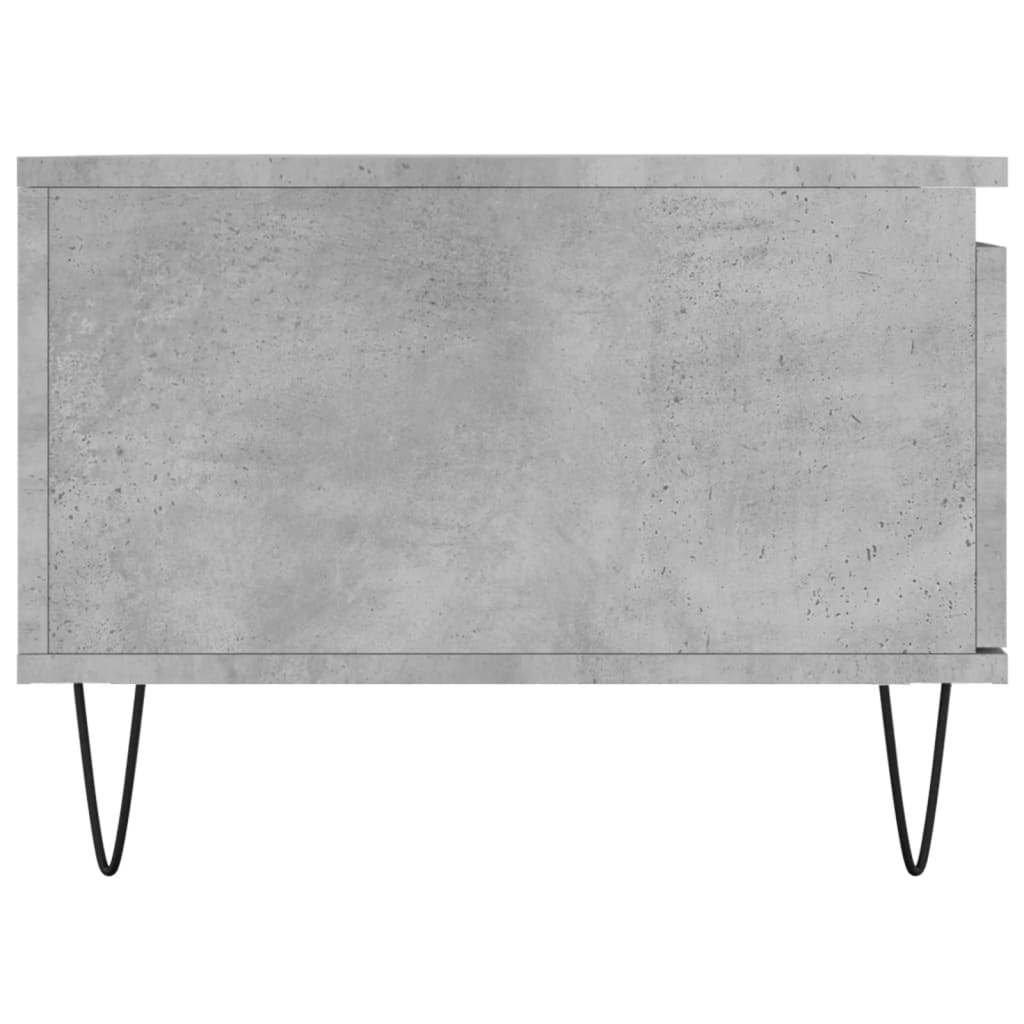 Salontafel 90x50x36,5 cm bewerkt hout betongrijs is nu te koop bij PeponiXL, paradijselijk wonen!