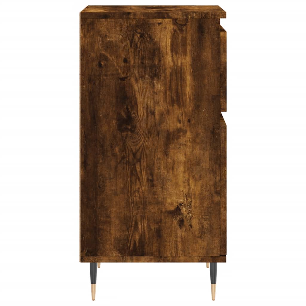 Dressoirs 2 st 40x35x70 cm bewerkt hout gerookt eikenkleurig is nu te koop bij PeponiXL, paradijselijk wonen!