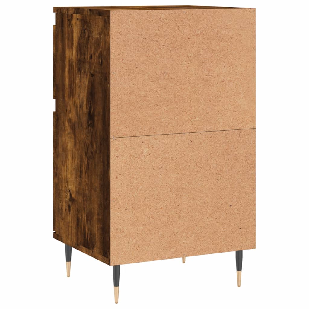 Dressoirs 2 st 40x35x70 cm bewerkt hout gerookt eikenkleurig is nu te koop bij PeponiXL, paradijselijk wonen!