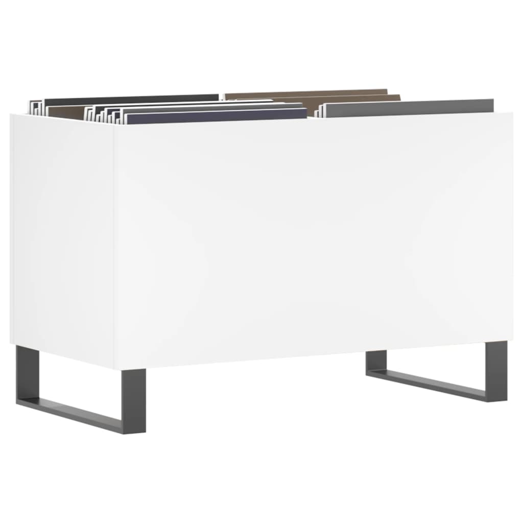 Platenkast 74,5x38x48 cm bewerkt hout wit is nu te koop bij PeponiXL, paradijselijk wonen!