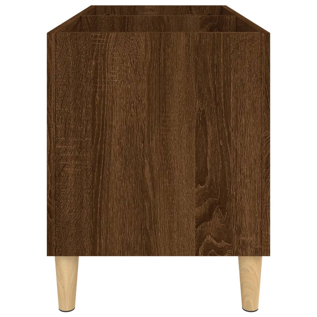 Platenkast 74,5x38x48 cm bewerkt hout bruin eikenkleur is nu te koop bij PeponiXL, paradijselijk wonen!