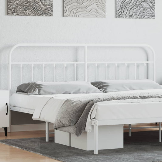 Vervangend hoofdbord metaal wit 193 cm is nu te koop bij PeponiXL, paradijselijk wonen!