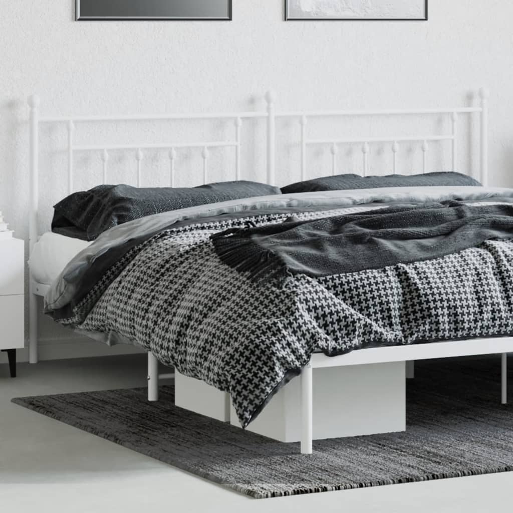 Vervangend hoofdbord 200 cm metaal wit is nu te koop bij PeponiXL, paradijselijk wonen!