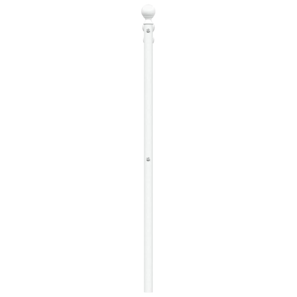 Vervangend hoofdbord 200 cm metaal wit is nu te koop bij PeponiXL, paradijselijk wonen!