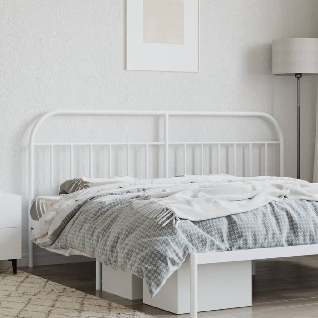 Vervangend hoofdbord metaal wit 193 cm is nu te koop bij PeponiXL, paradijselijk wonen!