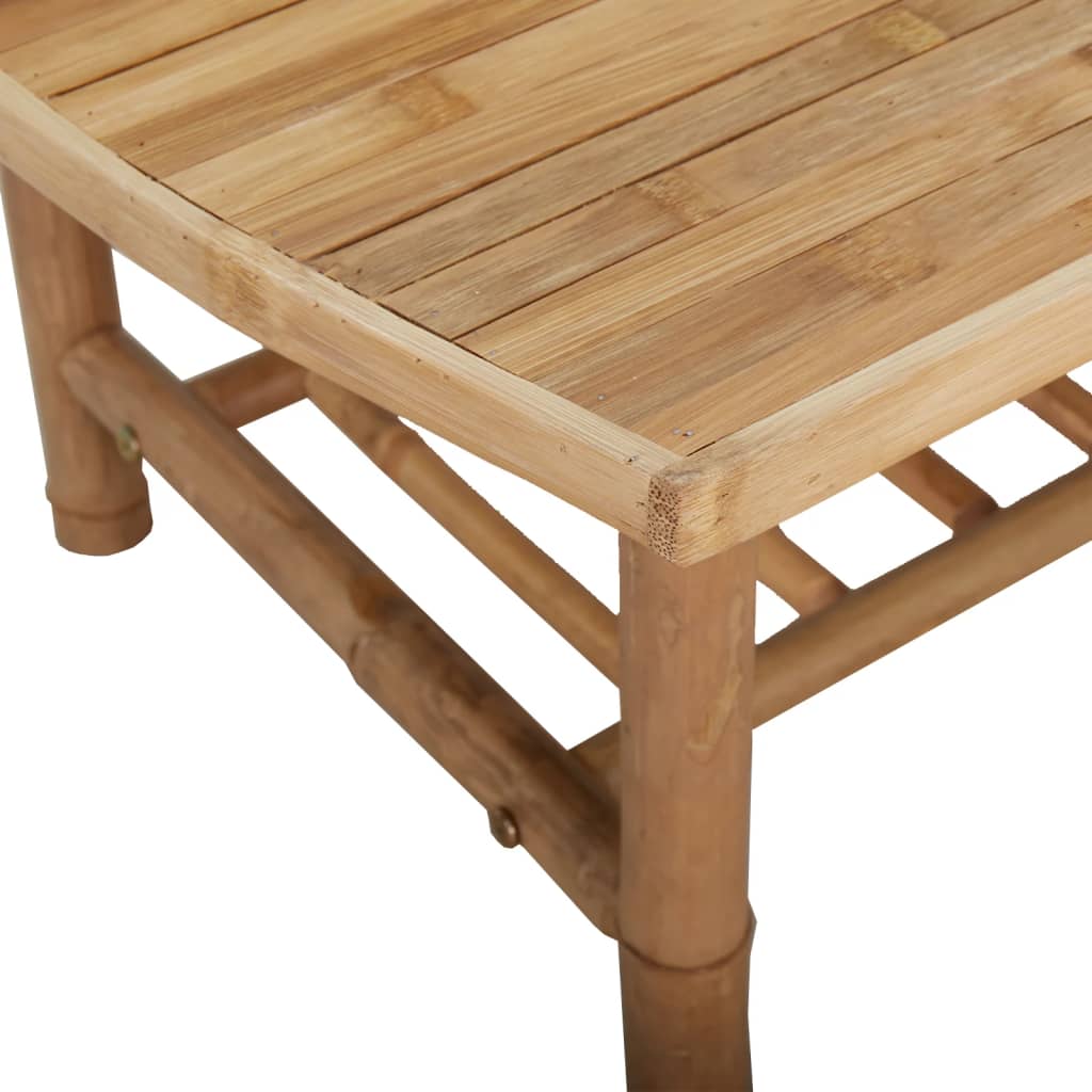 2-delige Loungeset met kussens bamboe crèmewit is nu te koop bij PeponiXL, paradijselijk wonen!