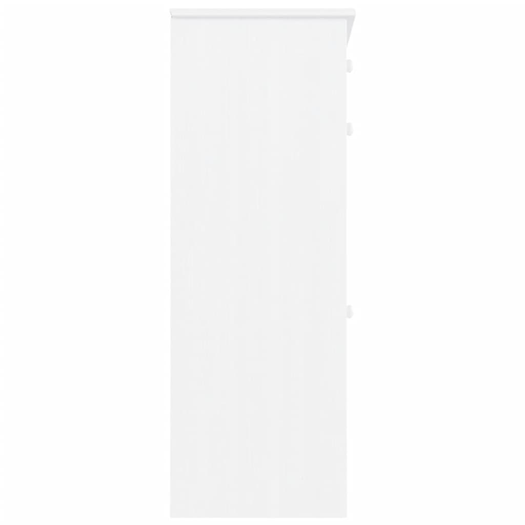 Schoenenkast ALTA 77x35x96 cm massief grenenhout wit is nu te koop bij PeponiXL, paradijselijk wonen!