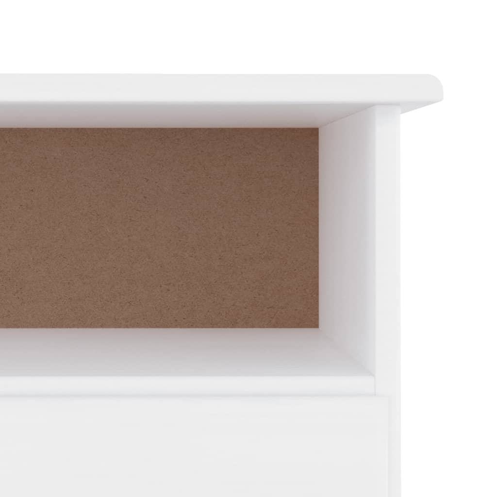 TV-meubel met lades ALTA 100x35x41 cm massief grenenhout wit is nu te koop bij PeponiXL, paradijselijk wonen!