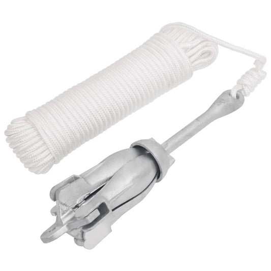 Anker met touw inklapbaar 6 kg thermisch verzinkt gietijzer is nu te koop bij PeponiXL, paradijselijk wonen!