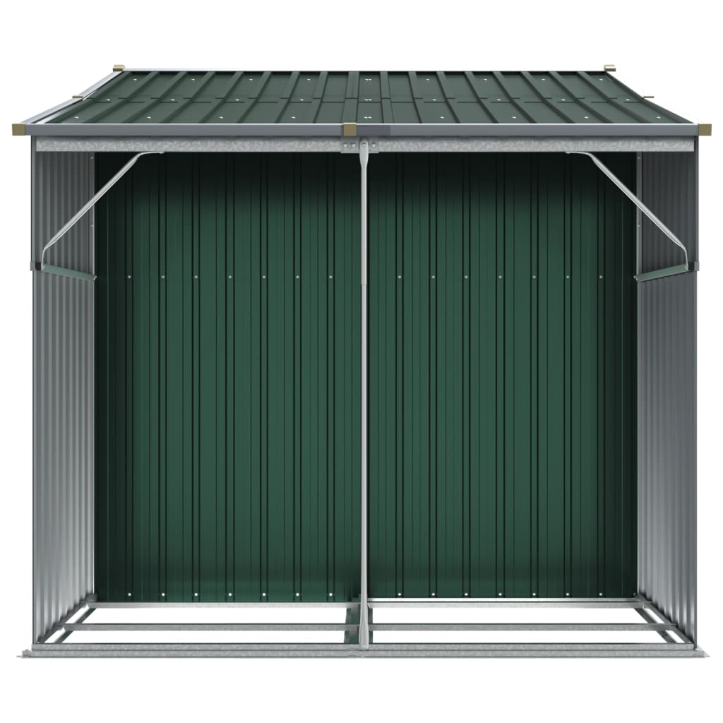 Tuinschuur 277x192,5x179 cm gegalvaniseerd staal groen is nu te koop bij PeponiXL, paradijselijk wonen!