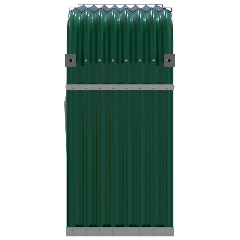 Haardhoutopslag 120x45x100 cm gegalvaniseerd staal groen is nu te koop bij PeponiXL, paradijselijk wonen!