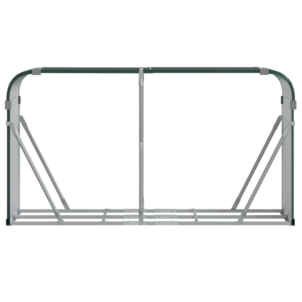Haardhoutopslag 180x45x100 cm gegalvaniseerd staal groen is nu te koop bij PeponiXL, paradijselijk wonen!