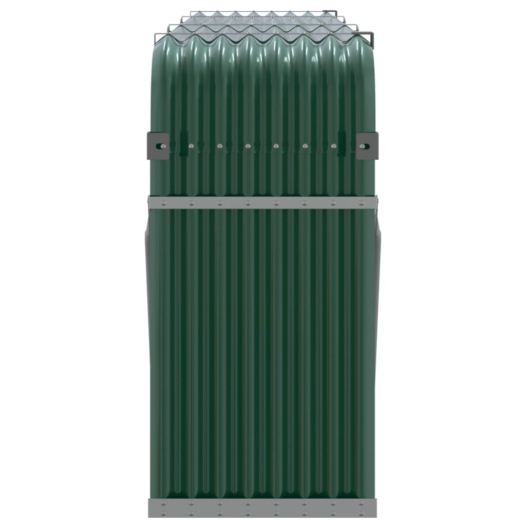 Haardhoutopslag 234x45x100 cm gegalvaniseerd staal groen is nu te koop bij PeponiXL, paradijselijk wonen!