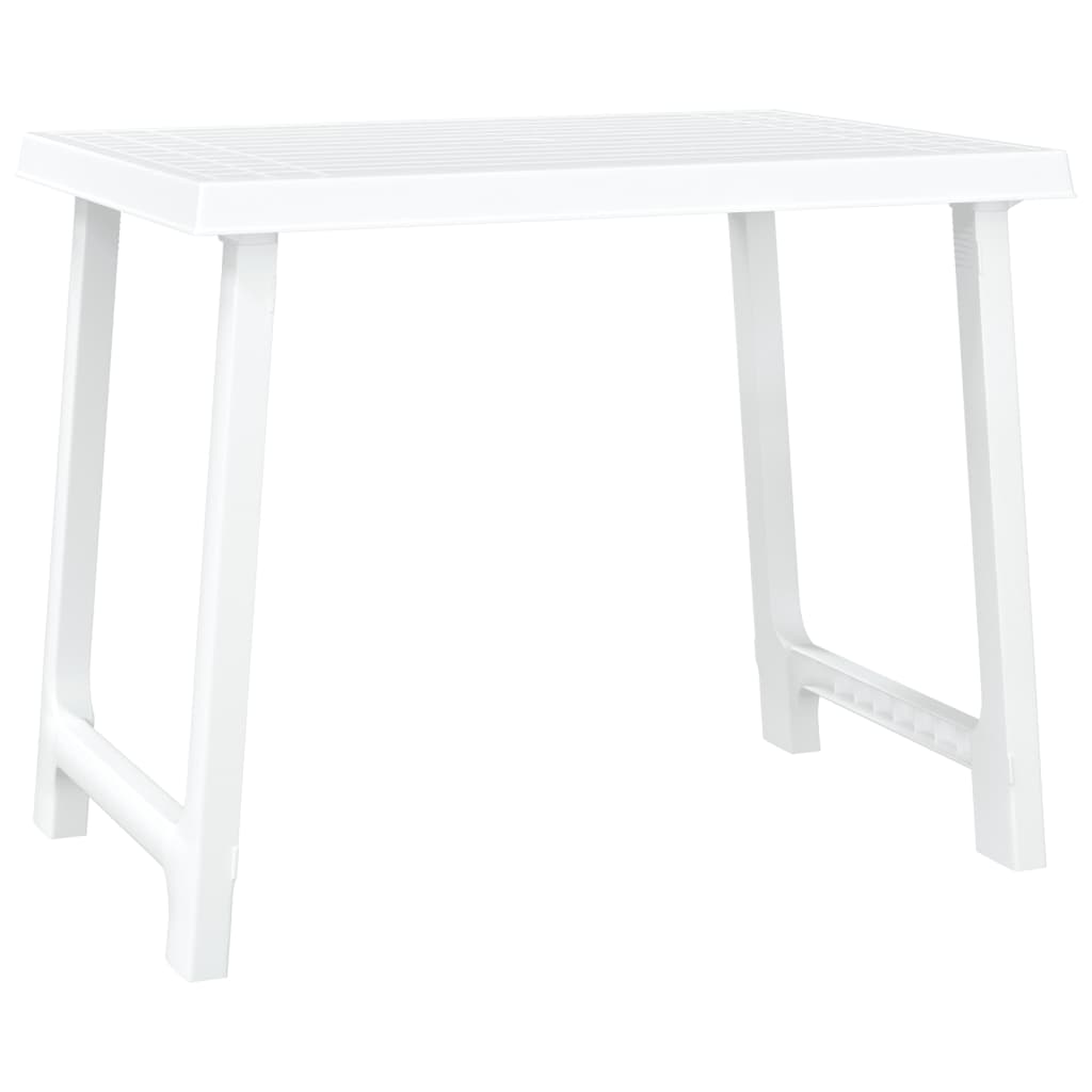 Campingtafel hout-look 79x56x64 cm PP wit is nu te koop bij PeponiXL, paradijselijk wonen!