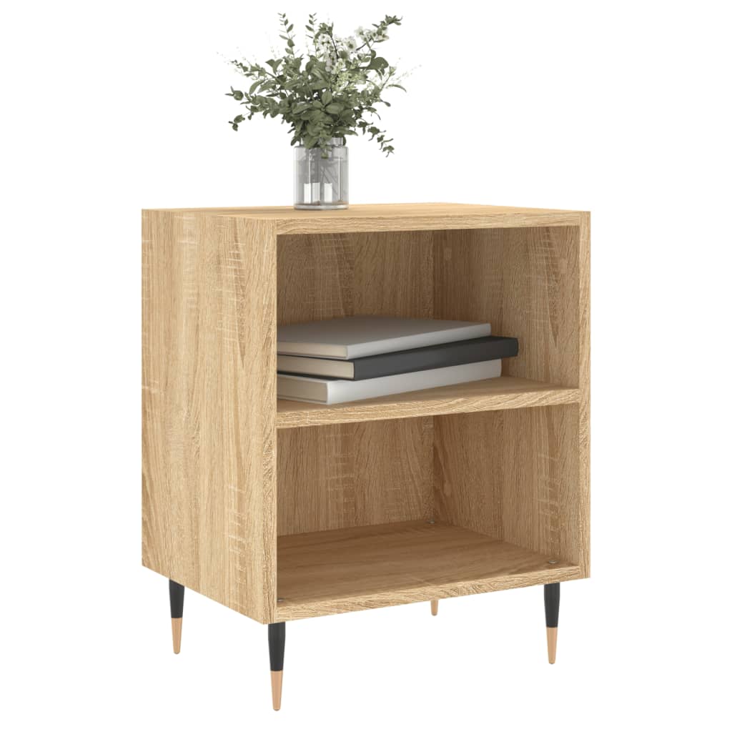 Nachtkastjes 2 st 40x30x50 cm bewerkt hout sonoma eikenkleurig is nu te koop bij PeponiXL, paradijselijk wonen!
