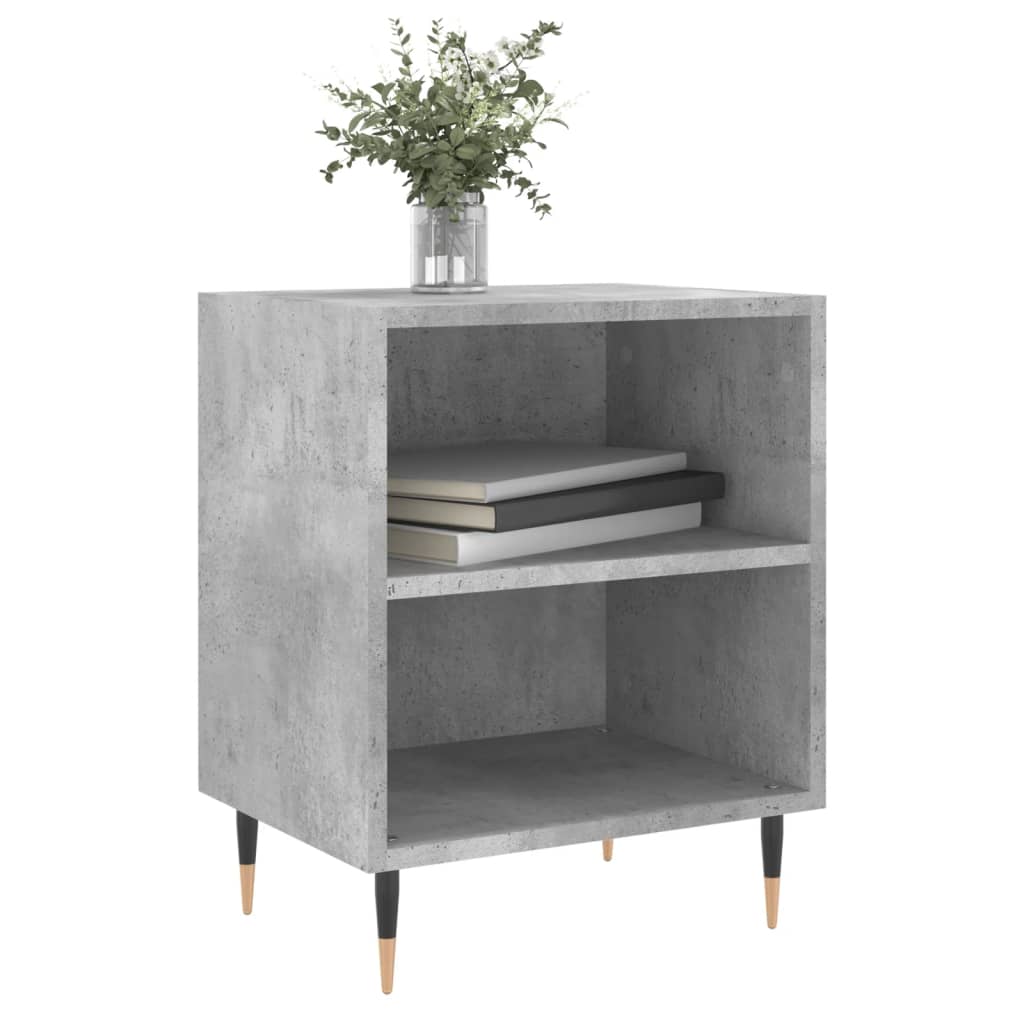 Nachtkastjes 2 st 40x30x50 cm bewerkt hout betongrijs is nu te koop bij PeponiXL, paradijselijk wonen!