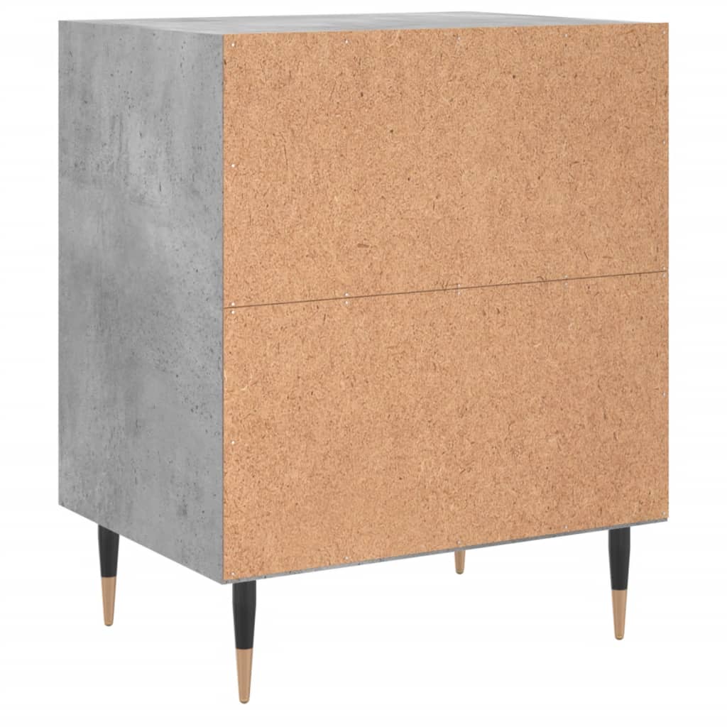Nachtkastjes 2 st 40x30x50 cm bewerkt hout betongrijs is nu te koop bij PeponiXL, paradijselijk wonen!