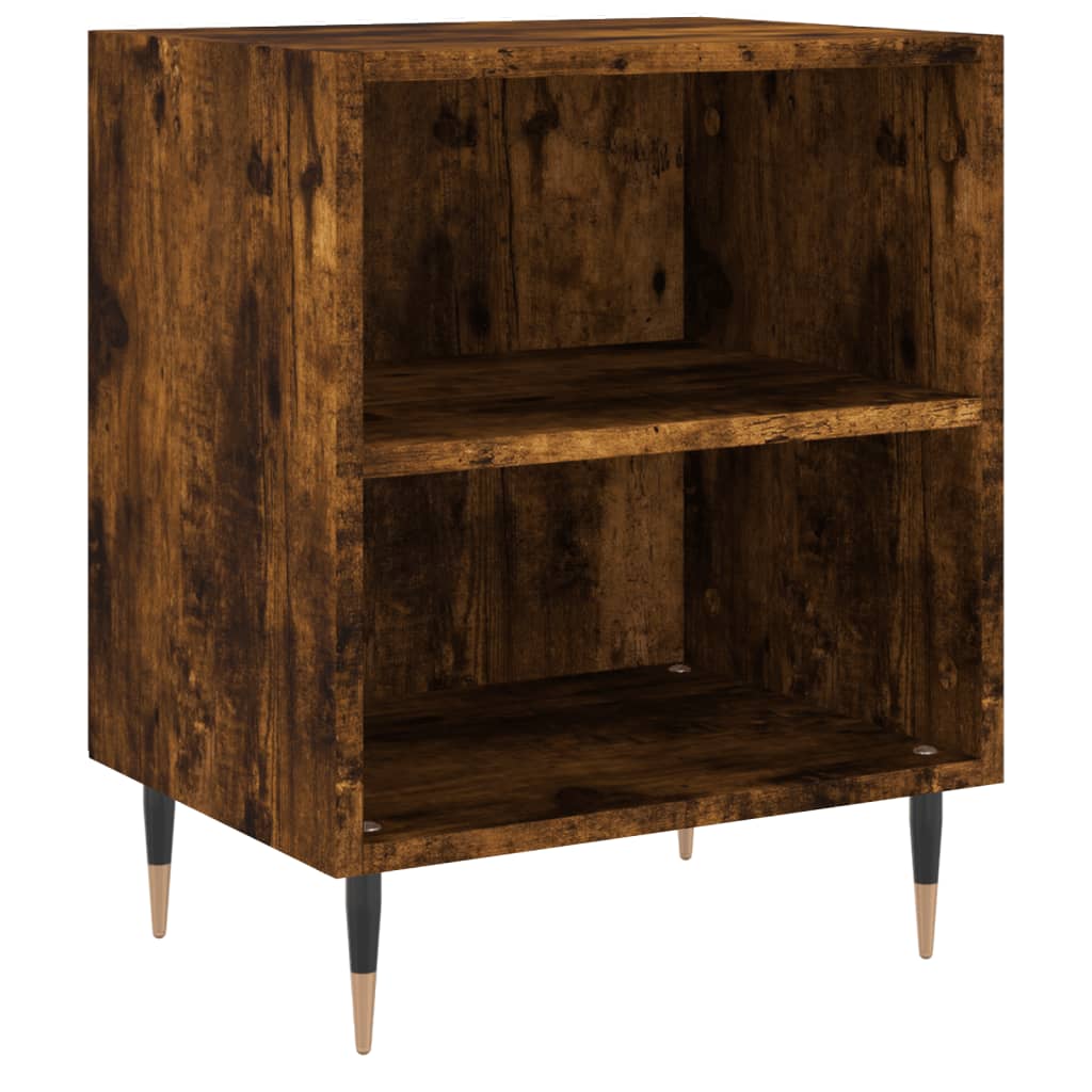 Nachtkastjes 2 st 40x30x50 cm bewerkt hout gerookt eikenkleurig is nu te koop bij PeponiXL, paradijselijk wonen!