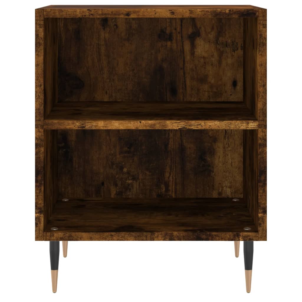 Nachtkastjes 2 st 40x30x50 cm bewerkt hout gerookt eikenkleurig is nu te koop bij PeponiXL, paradijselijk wonen!