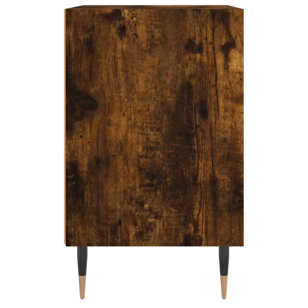 Nachtkastjes 2 st 40x30x50 cm bewerkt hout gerookt eikenkleurig is nu te koop bij PeponiXL, paradijselijk wonen!