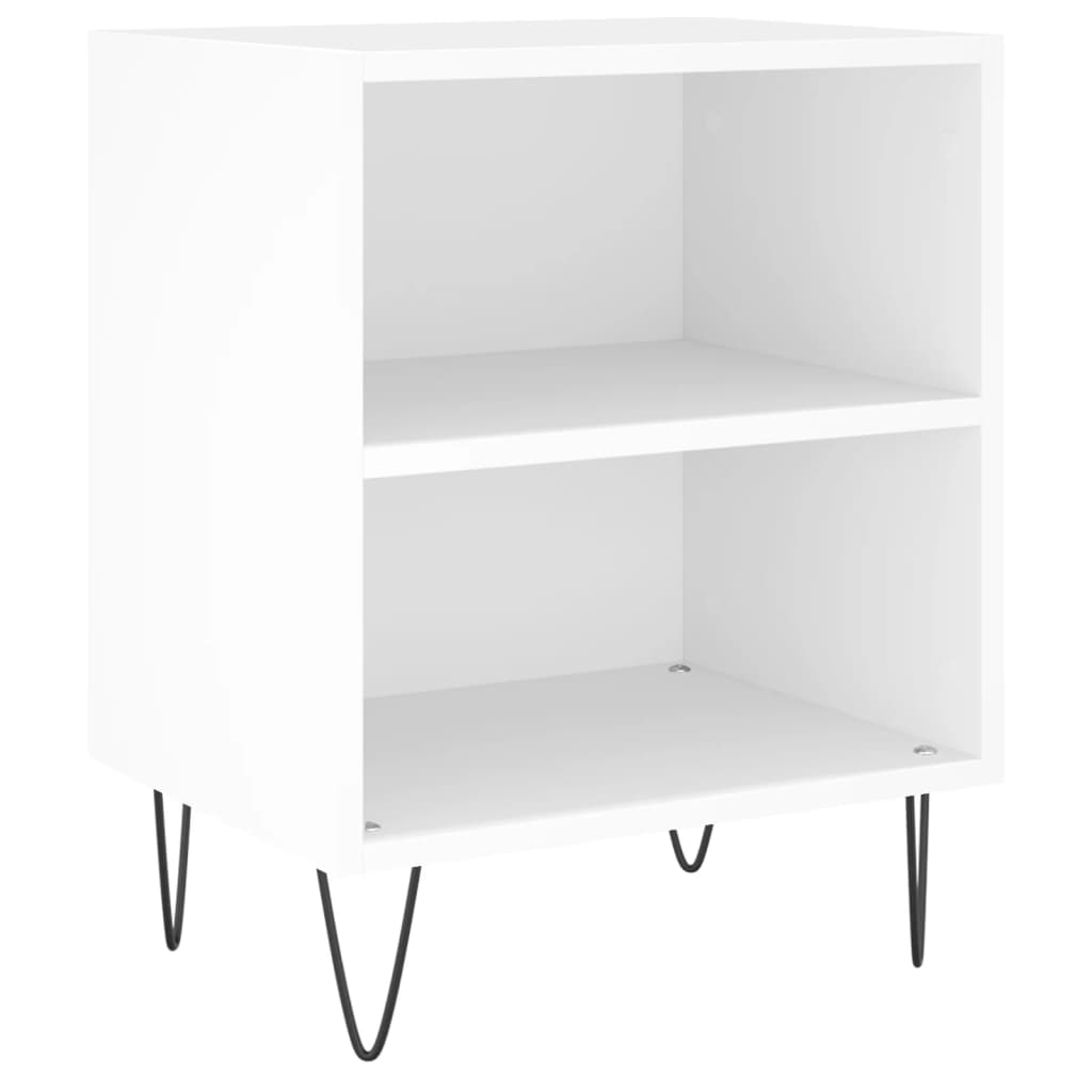 Nachtkastjes 2 st 40x30x50 cm bewerkt hout wit is nu te koop bij PeponiXL, paradijselijk wonen!